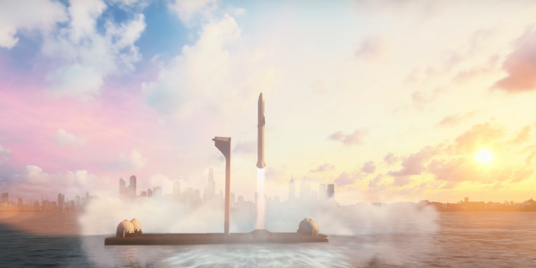 Nowy projekt SpaceX – rakieta BFR (Źródło: SpaceX)
