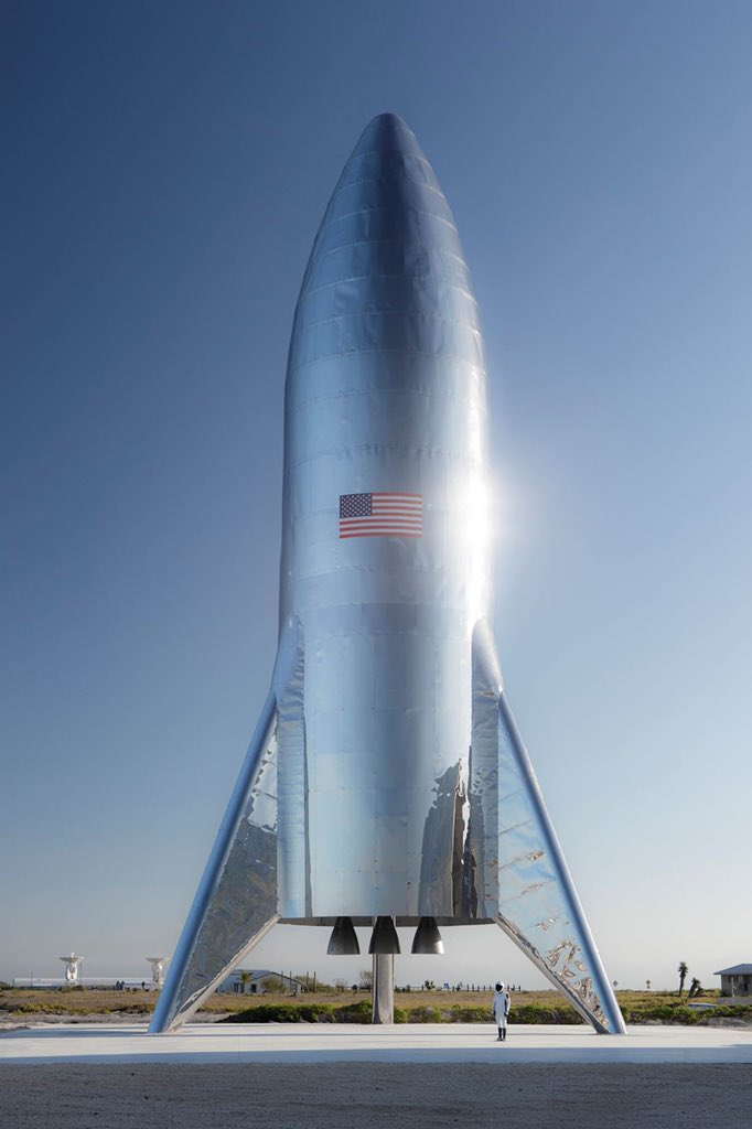 Prototyp statku Starship (Źródło: Elon Musk)