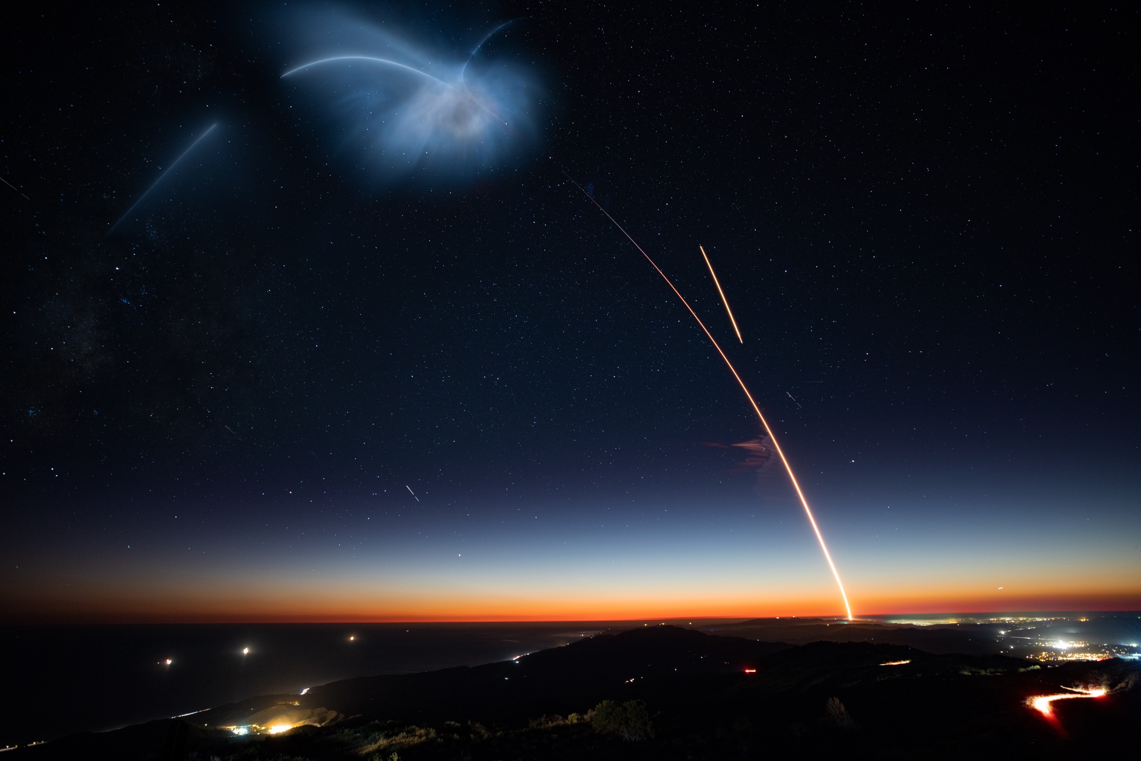 Start i lądowanie Falcona 9 podczas misji SAOCOM 1A (Źródło: SpaceX)