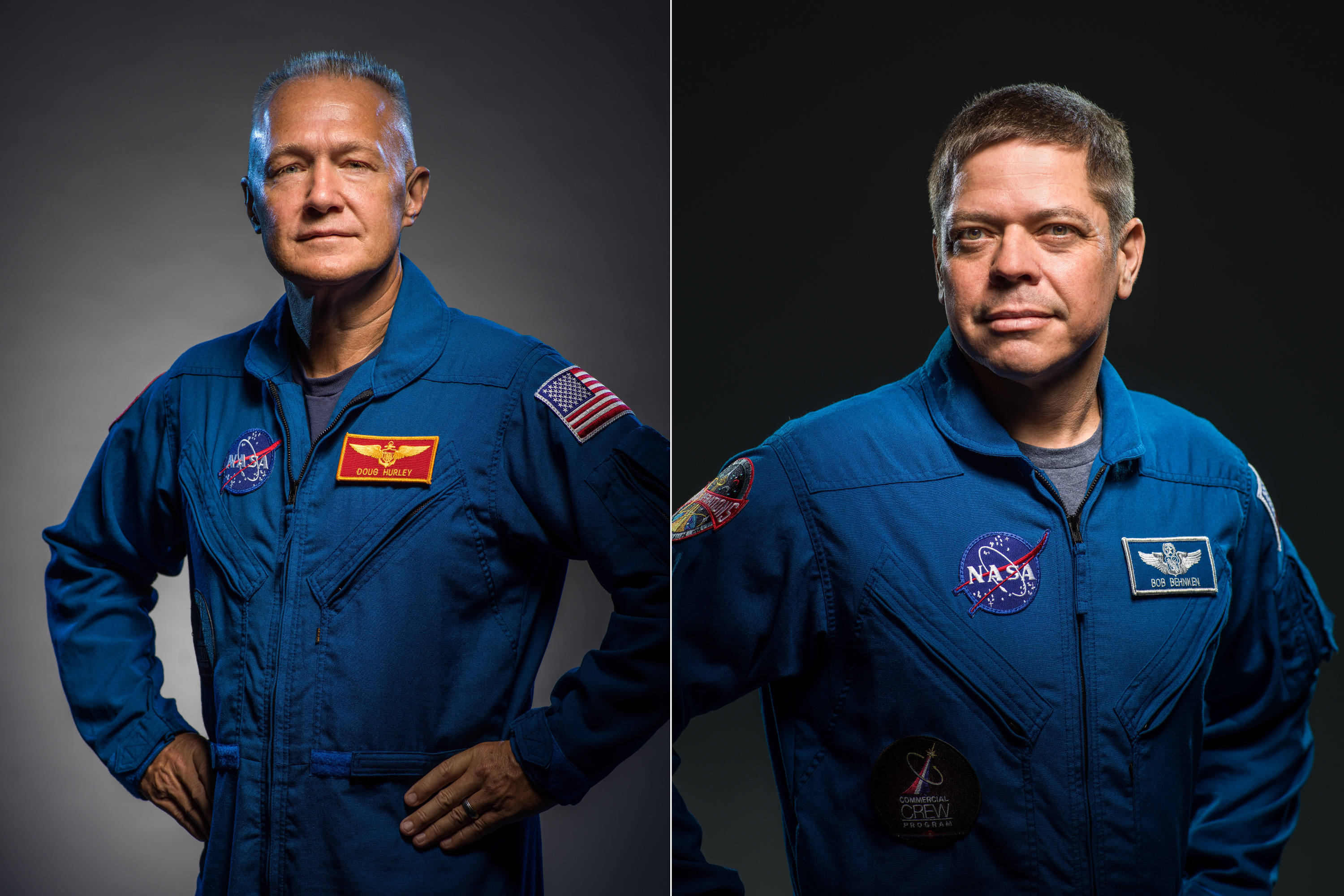 Astronauci Douglas Hurley i Robert Behnken (Źródło: NASA)