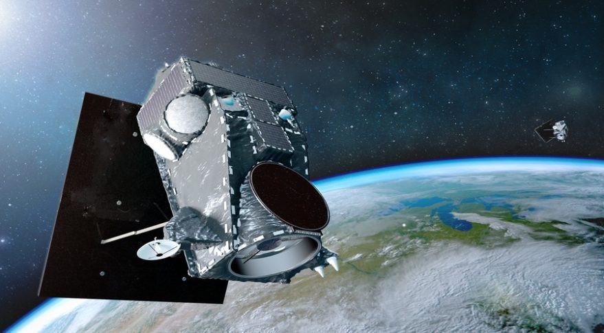 Wizja artystyczna przedstawiająca satelity WorldView Legion (Źródło: Maxar Technologies)