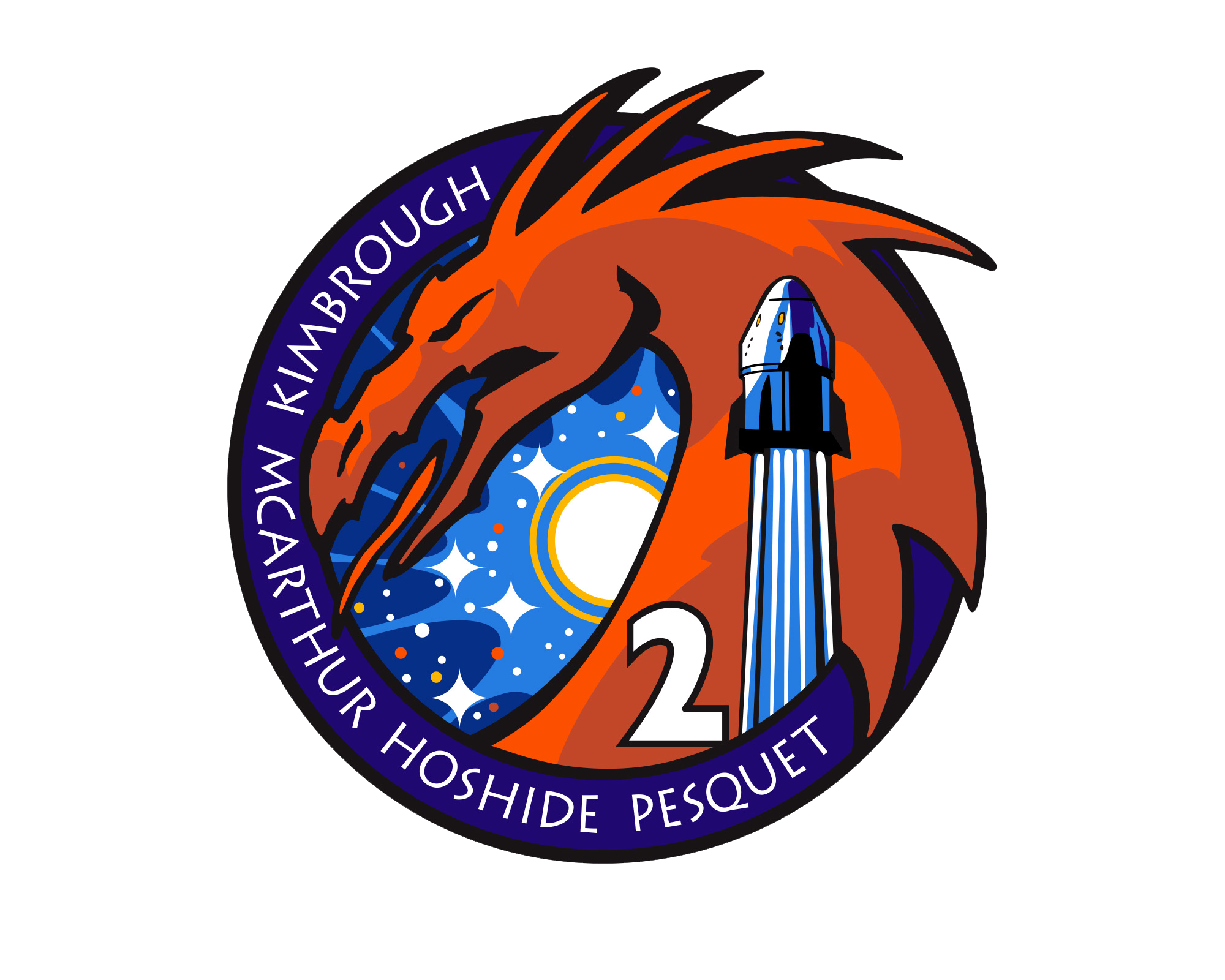 Logo misji przygotowane przez agencje kosmiczne (Źródło: NASA)