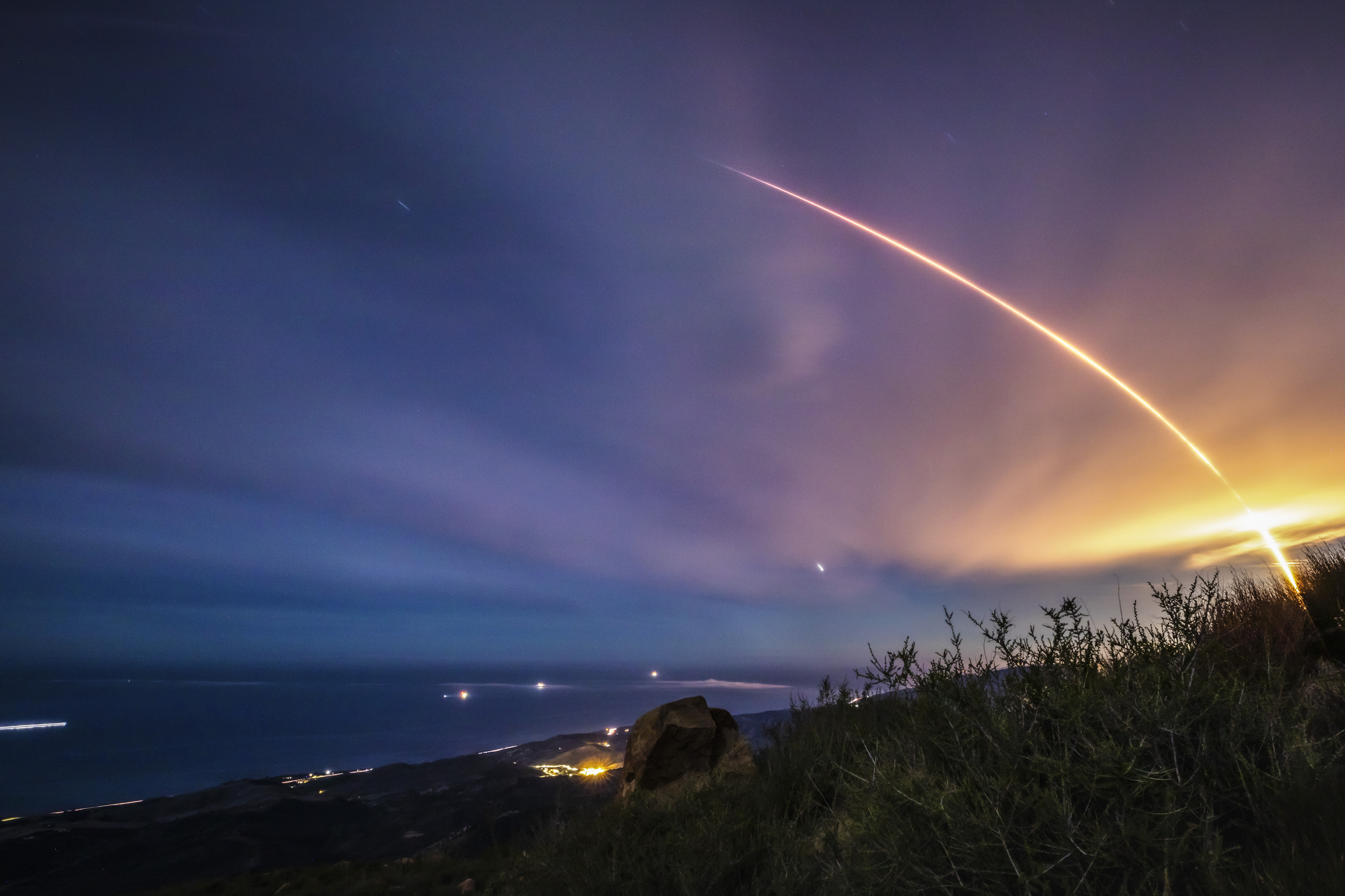 Start rakiety Falcon 9 z misją DART (Źródło: SpaceX)