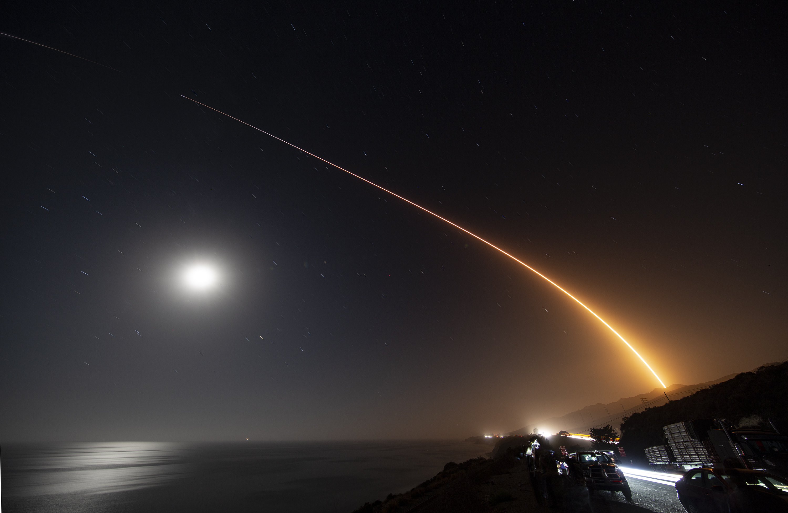 The launch of the Falcon 9 rocket with the Starlink Group 2-1 mission (Source: SpaceX)