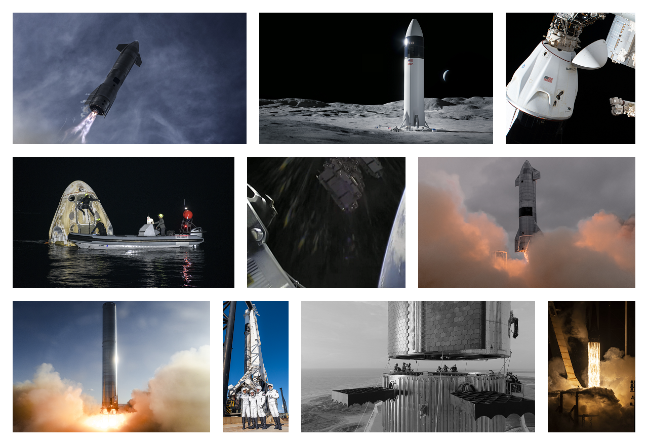 Rok 2021 w wykonaniu SpaceX (Źródła: SpaceX/NASA/Bill Ingalls/Inspiration4)