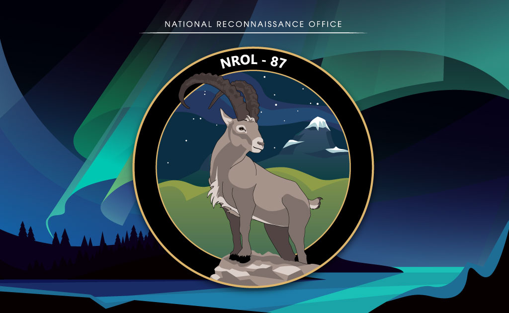 Logo misji NROL-87 zaprezentowane przez NRO (Źródło: NRO)