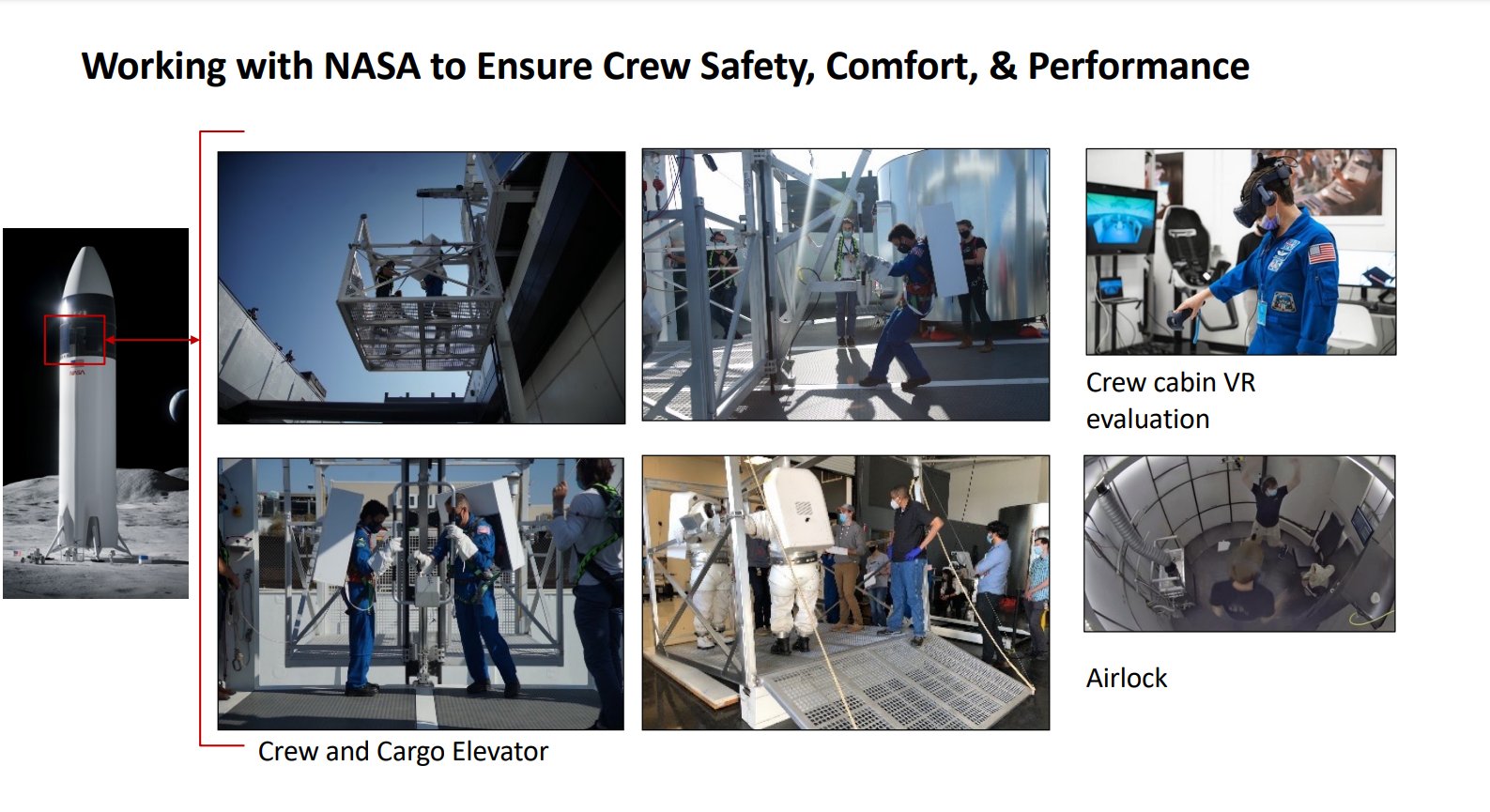 Wspólne prace NASA i SpaceX nad rozwojem lądownika księżycowego (Źródło: NASA)